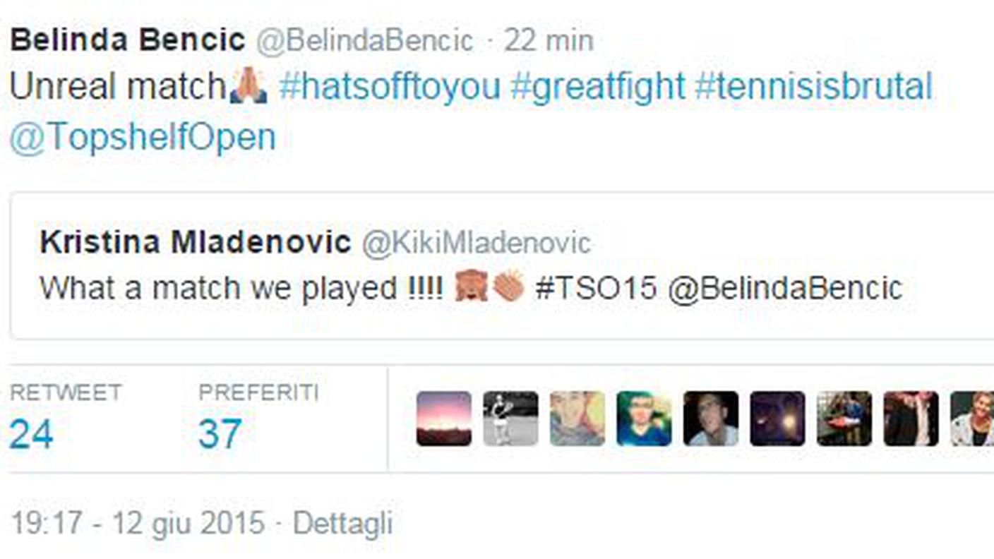 Belinda Bencic tweet