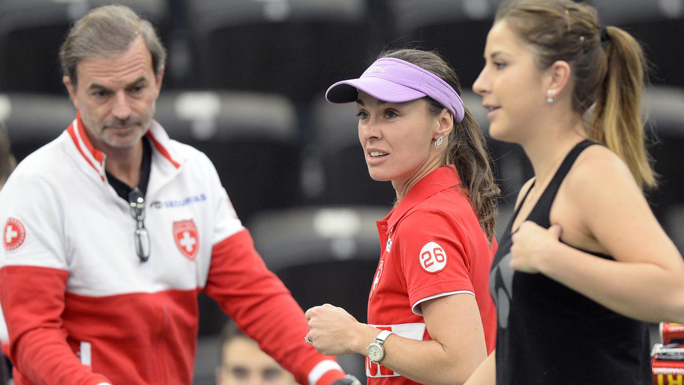 Heinz Günthardt, Martina Hingis e Belinda Bencic