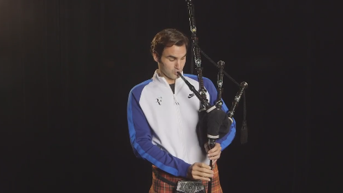 Con kilt e cornamusa