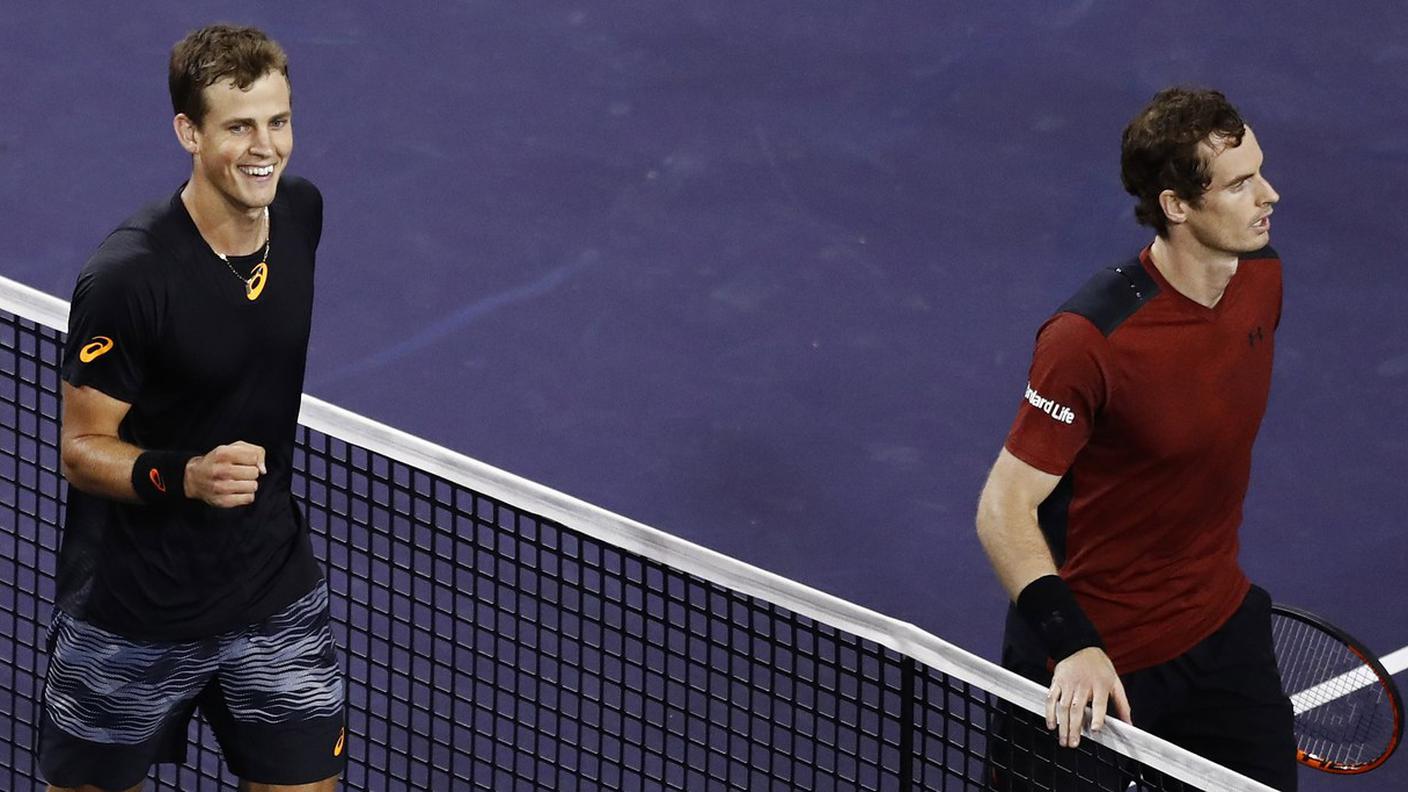 Pospisil e Murrayal termine del confronto