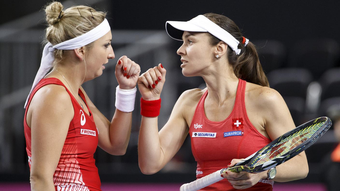 Le due rossocrociate hanno recentemente giocato insieme in Fed Cup