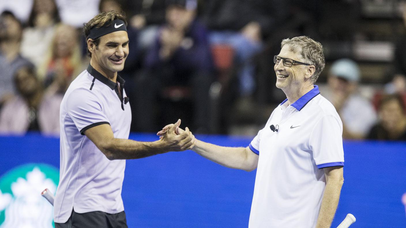 Roger Federer e Bill Gates