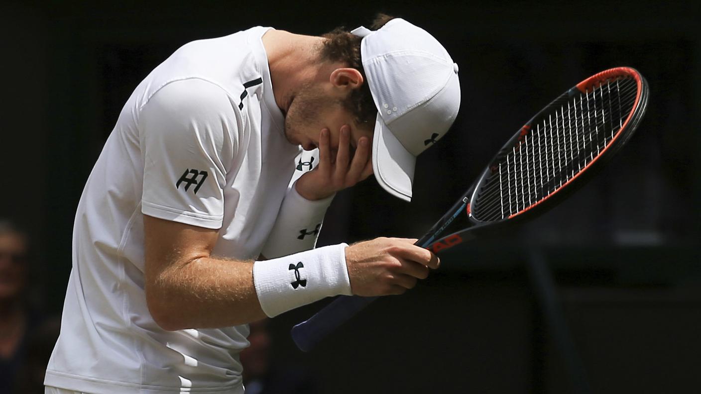 Lo scozzese dolorante a Wimbledon