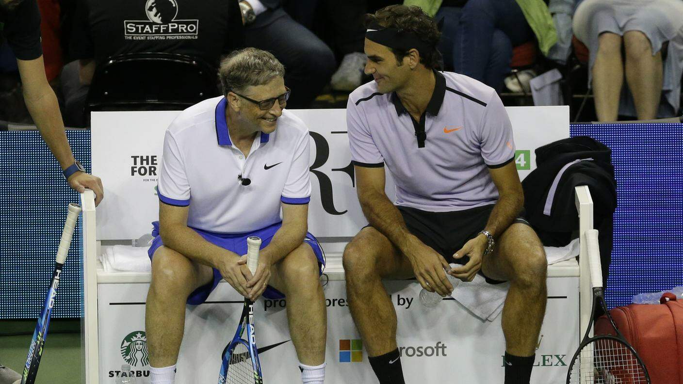 Roger Federer e Bill Gates