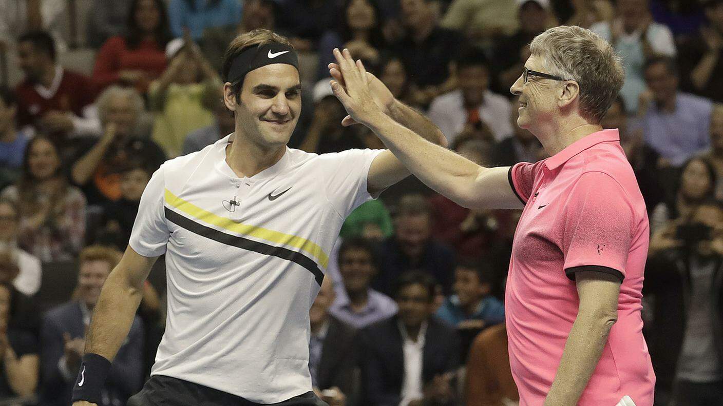 Roger Federer e Bill Gates