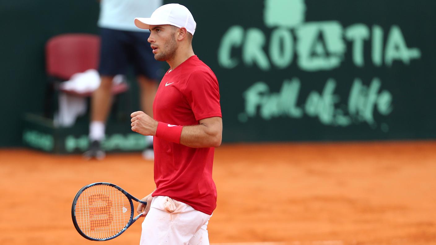 Coric ha portato in vantaggio la Croazia
