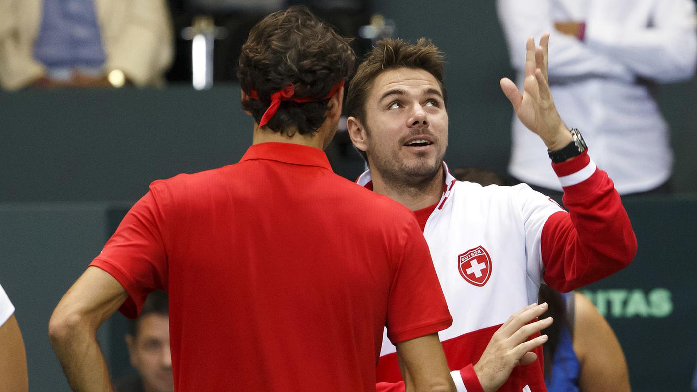 Stan Wawrinka e Roger Fededer