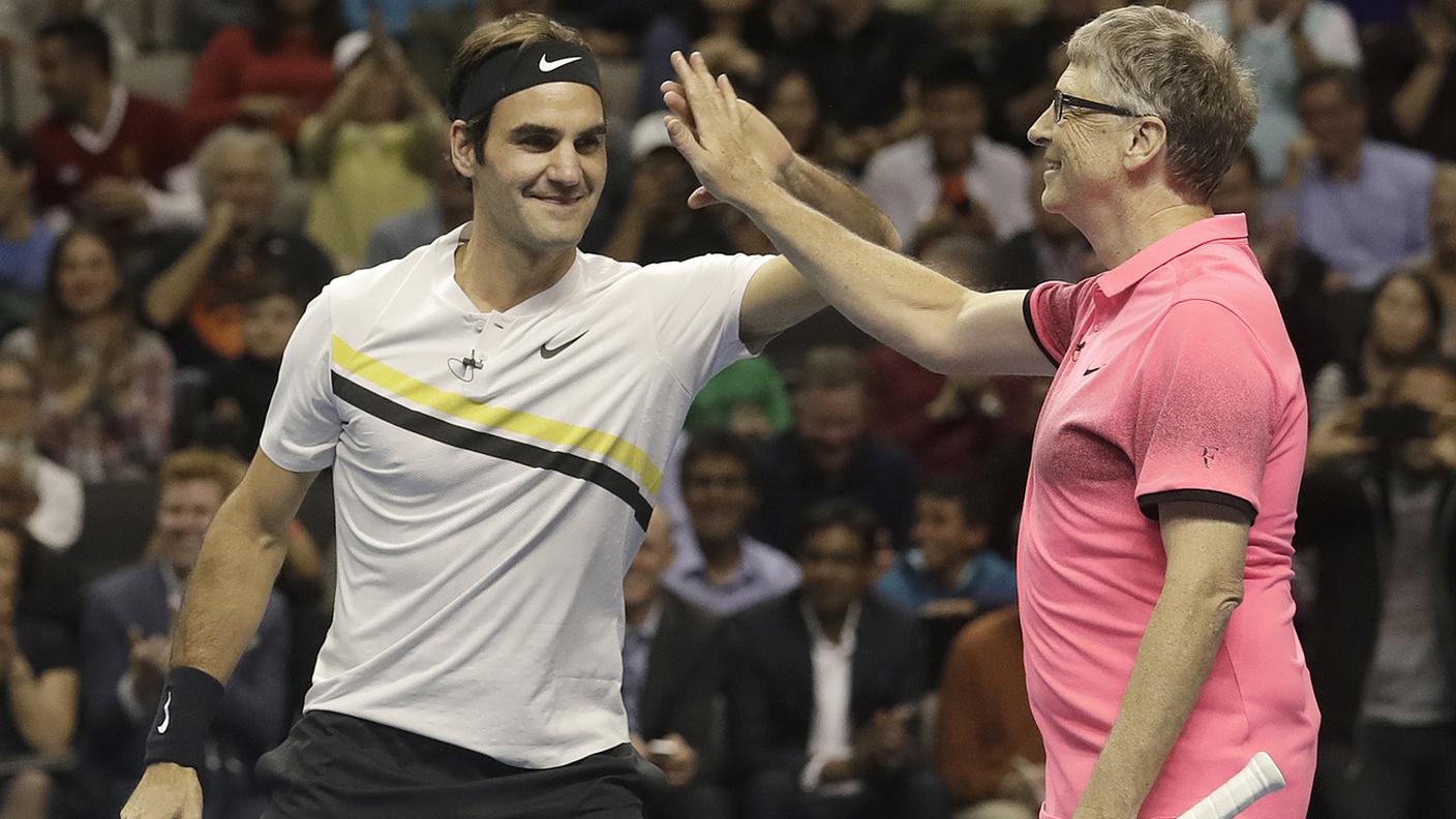 Roger Federer e Bill Gates
