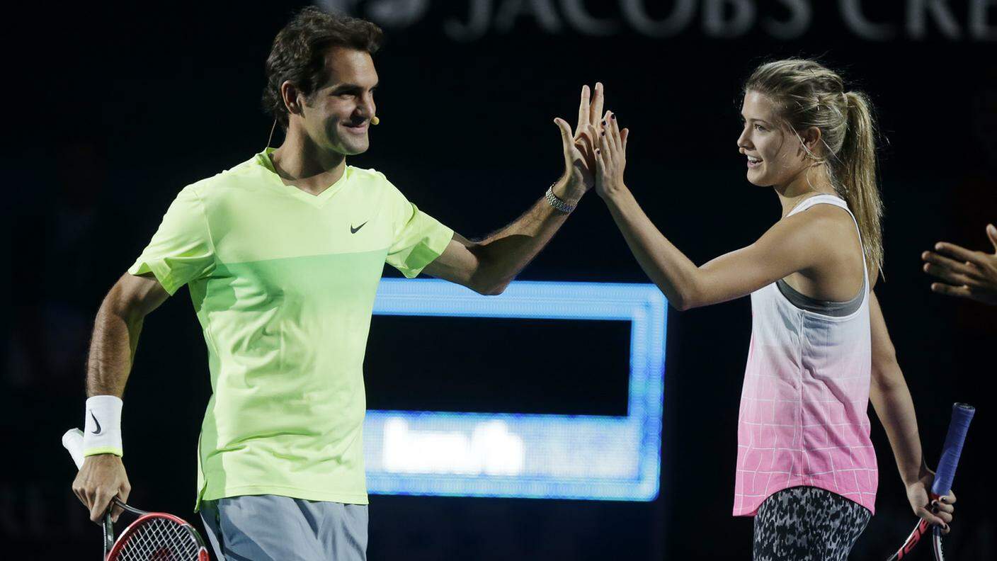 Rger Federer e Eugenie Bouchard