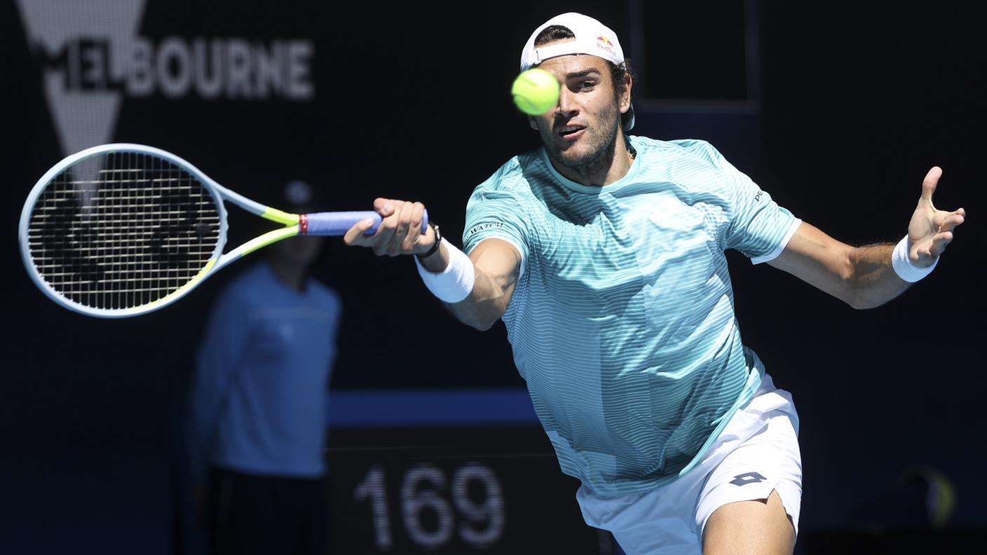 Berrettini in azione