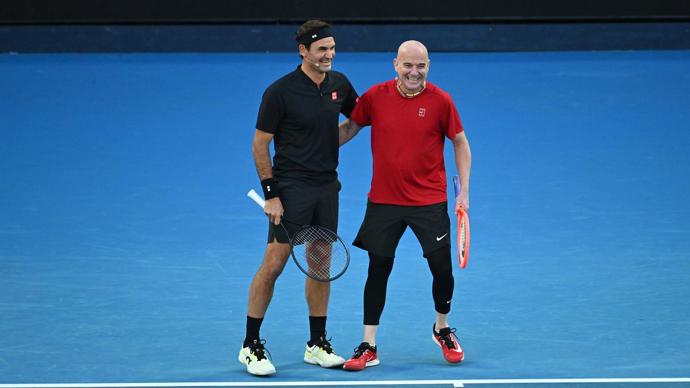 In coppia con Agassi per inaugurare il primo Grande Slam dell'anno