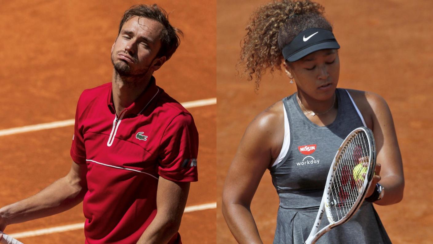 Daniil Medvedev e Naomi Osaka