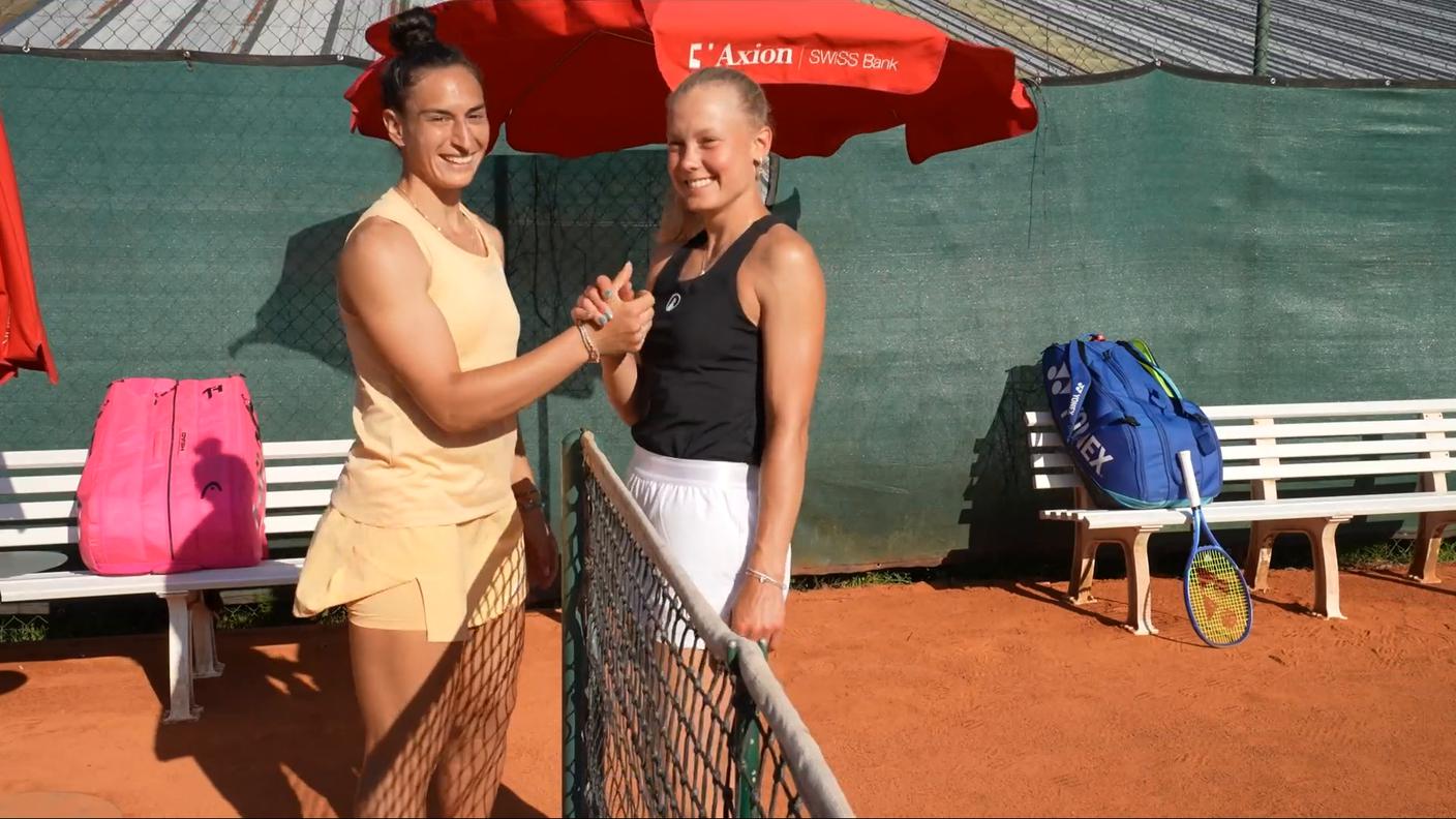 Il sorriso delle due atlete