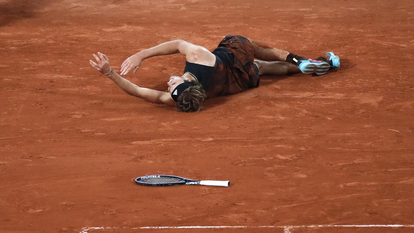 Un momento drammatico per il tennista tedesco