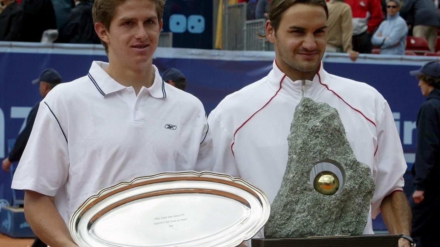 Federer con Andreev nove anni fa