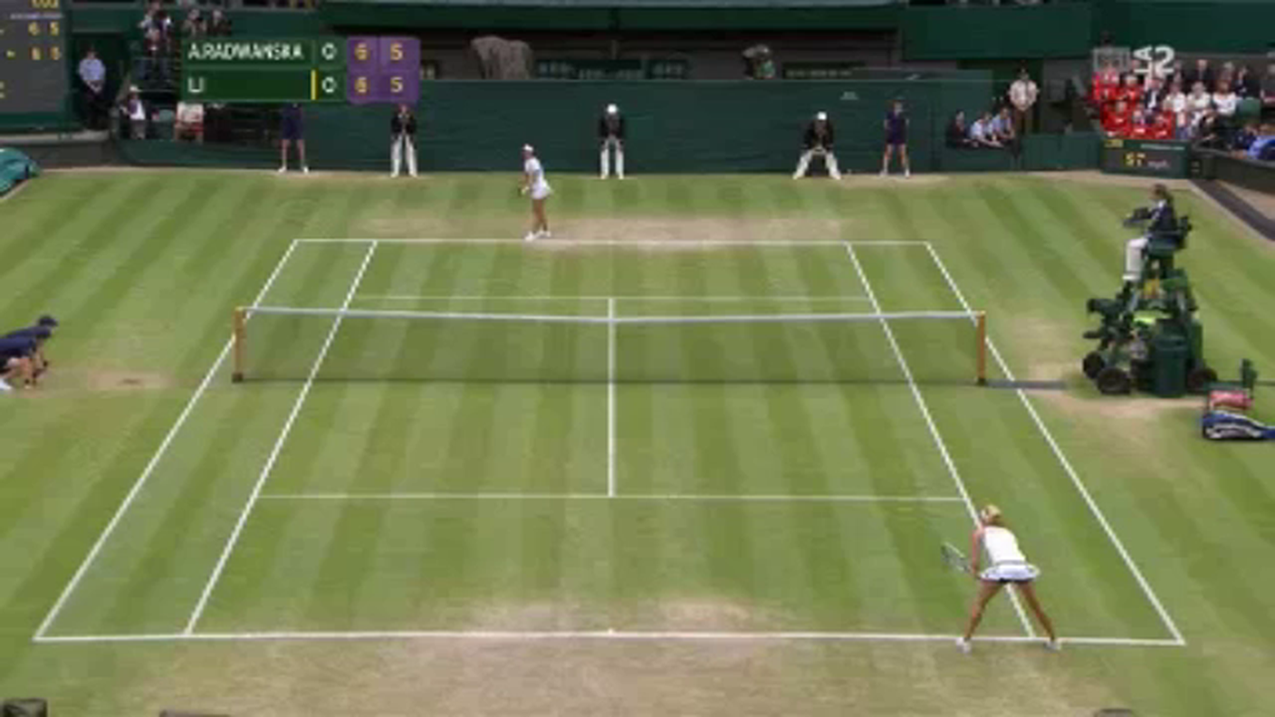 Agnieszka Radwanska - Na Li, fasi finali primo set