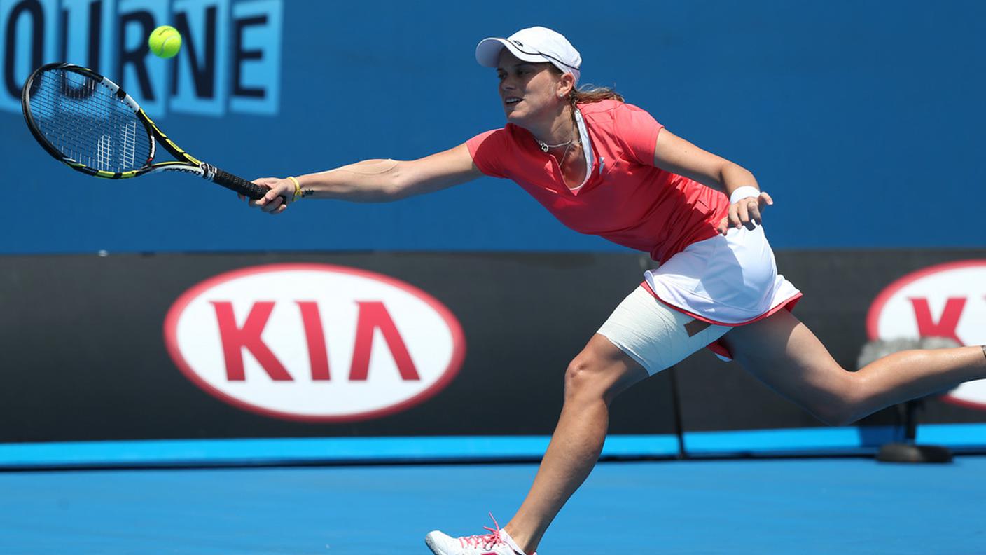 La bernese in azione agli Australian Open