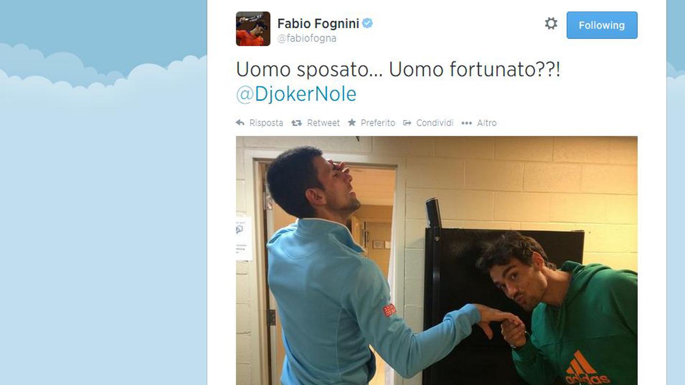 Il tweet di fognini