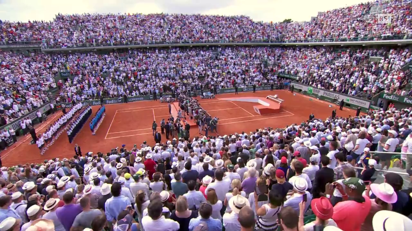 Nadal-Djokovic, la premiazione (08.06.2014)