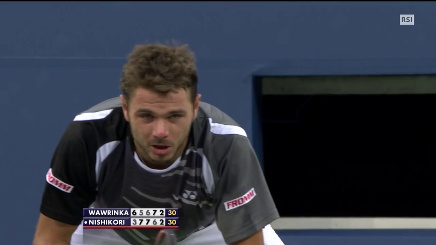 US Open, le highlights del quinto set di Wawrinka-Nishikori (04.09.2014)