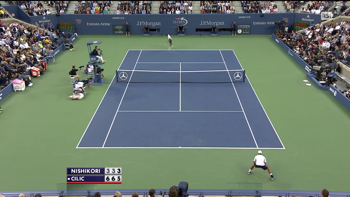 US Open, il gioco decisivo di Cilic-Nishikori (08.09.2014)