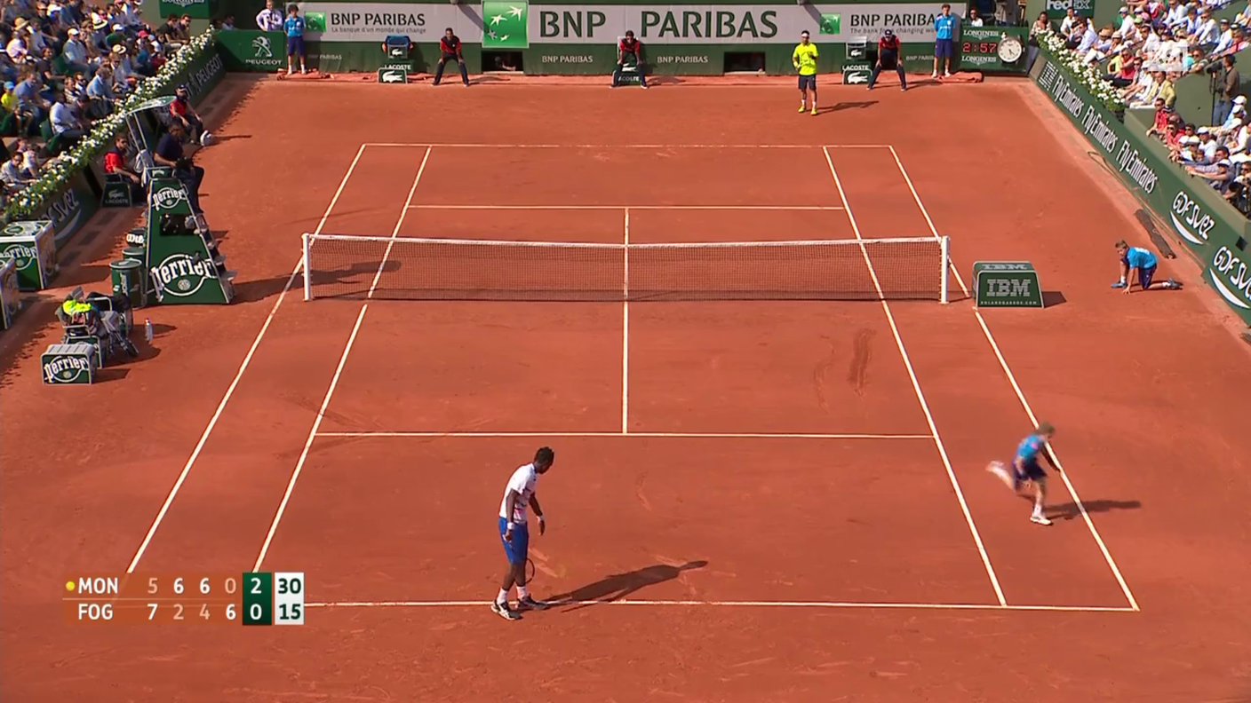 Roland Garros, Fognini perde la testa (31.05.2014)