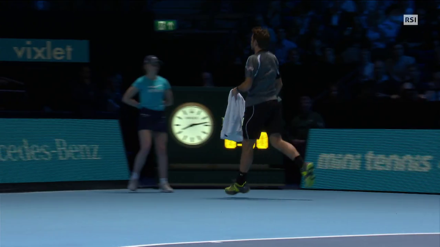ATP Finals, highlights del primo set di Wawrinka - Djokovic (12.11.2014)