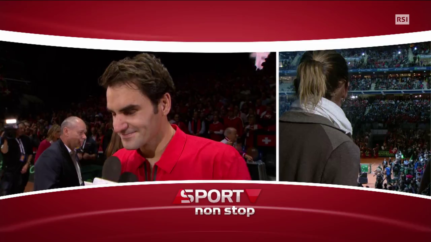 Coppa Davis, l'intervista dopo la partitia a Roger Federer (23.11.2014)