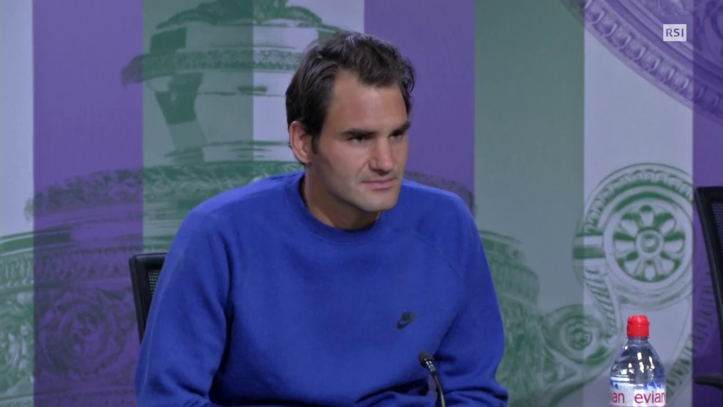 Wimbledon, le dichiarazioni di Roger Federer (28.06.2015)