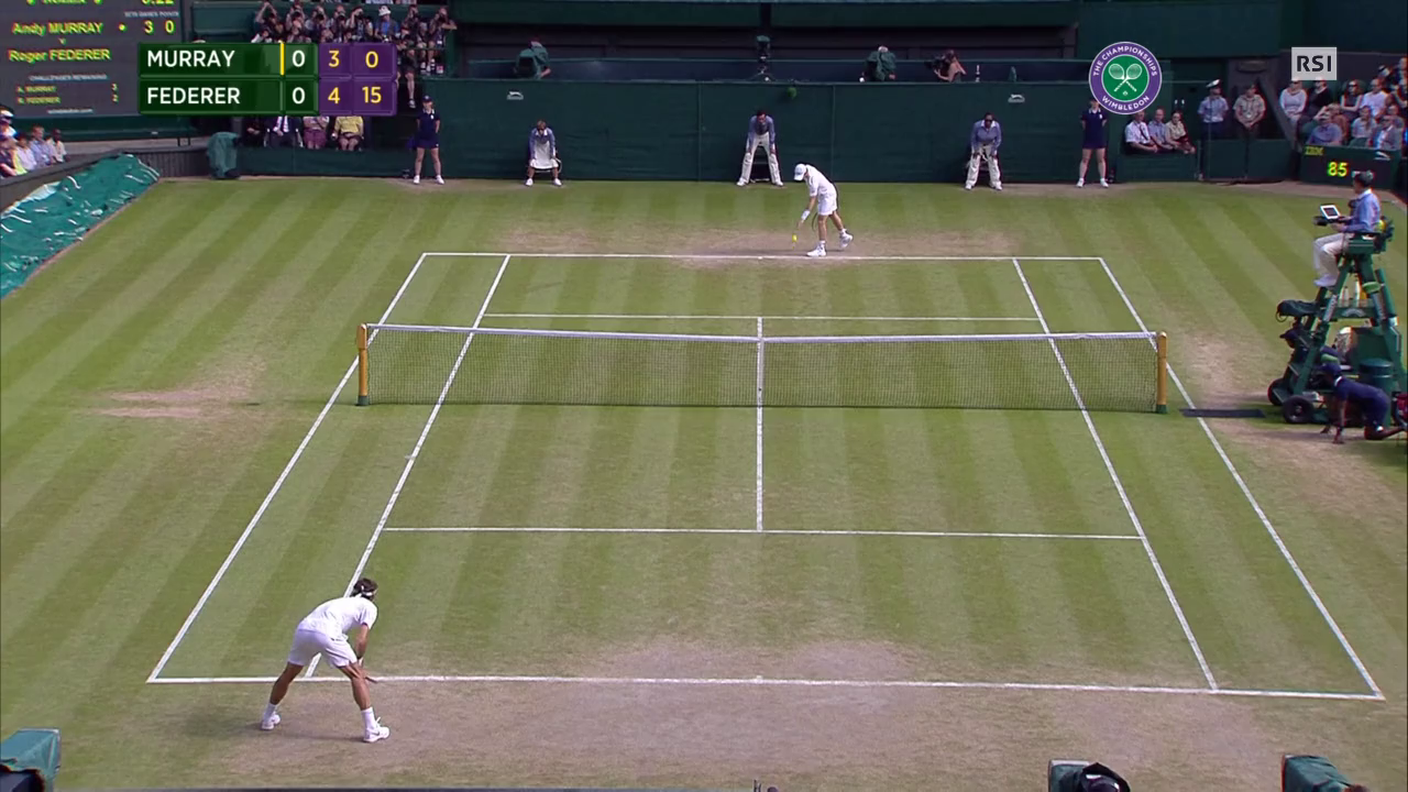 Wimbledon, highlights di Federer - Murray (10.07.2015)