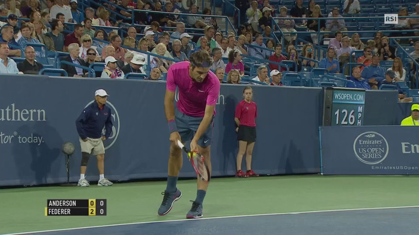 Cincinnati, highlights di Federer - Anderson (21.08.2015)
