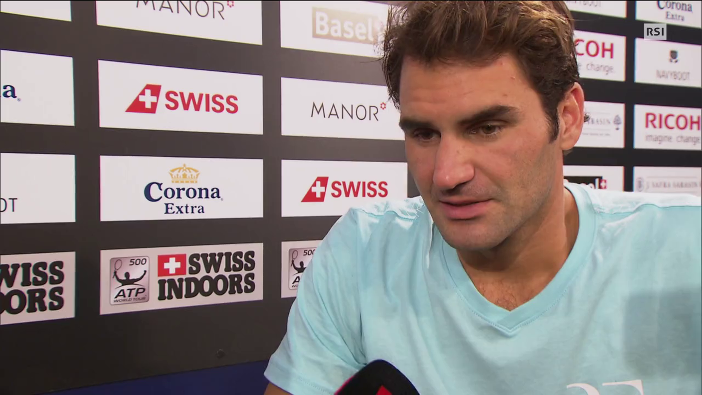 Swiss Indoors, le dichiarazioni di Roger Federer (Sportsera 31.10.2015)