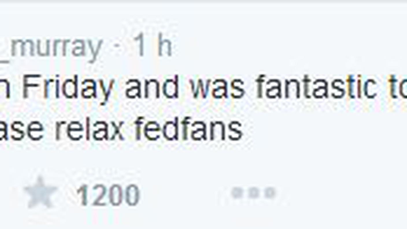 Il tweet di Andy Murray