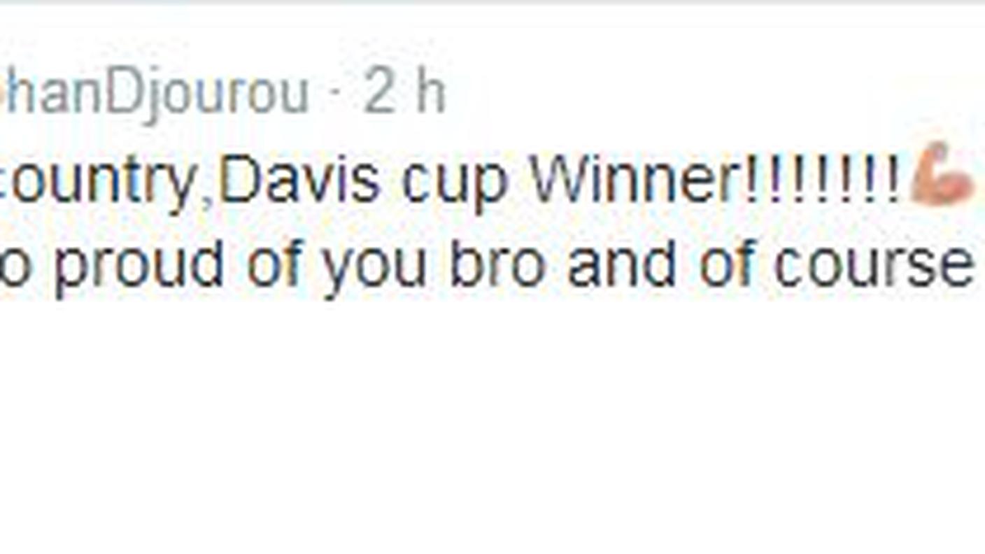 Il tweet di Johann Djourou