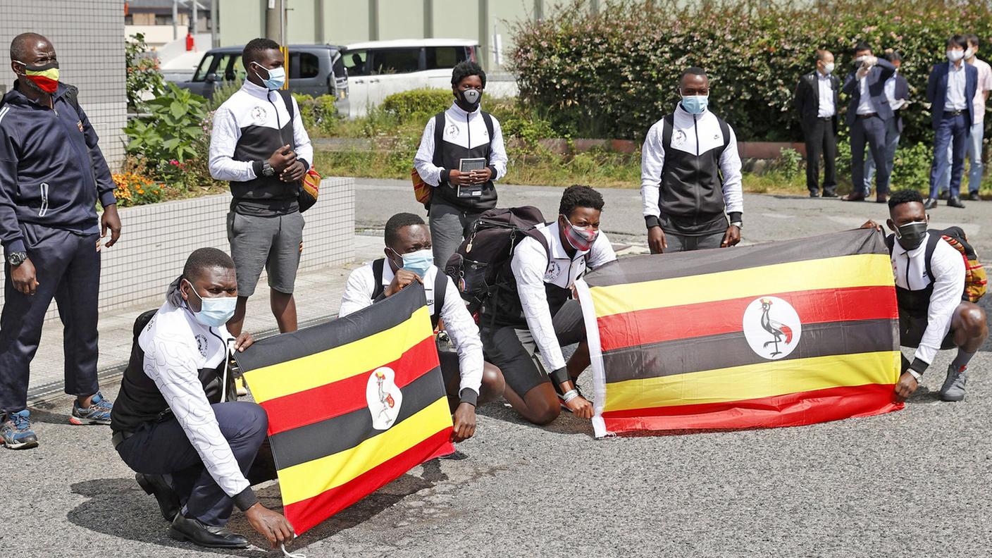 La delegazione del paese africano