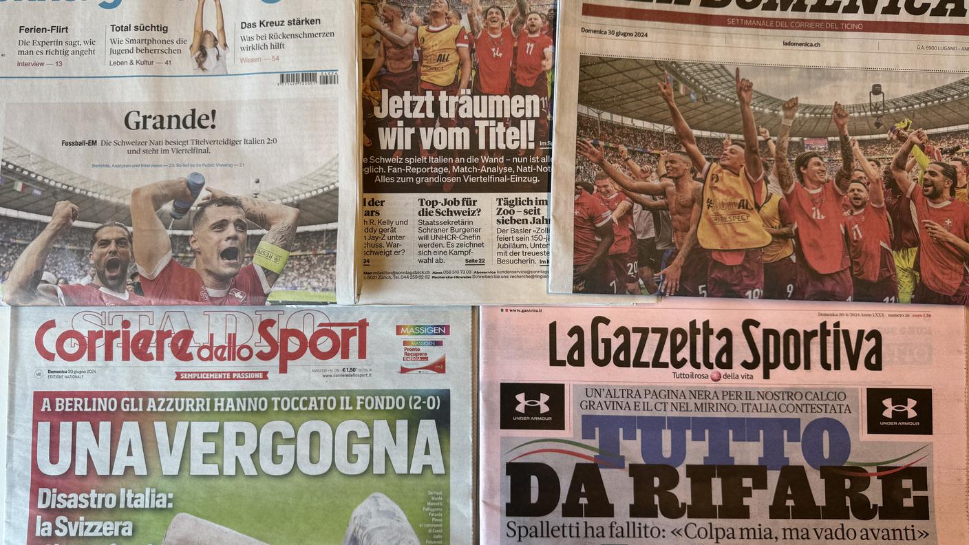 La prima pagina di alcuni giornali