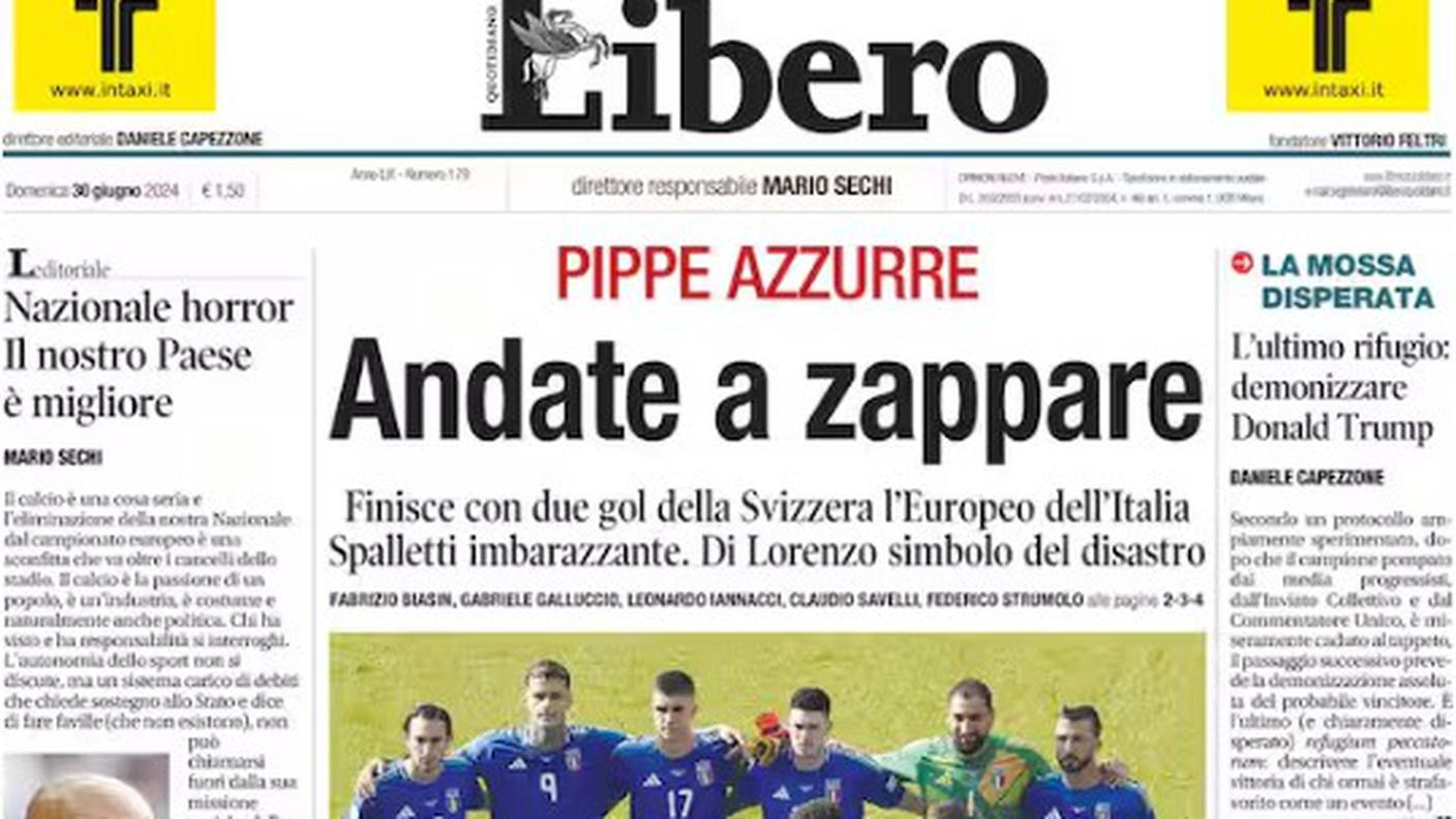 "Pippe azzurre. Andate a Zappare"