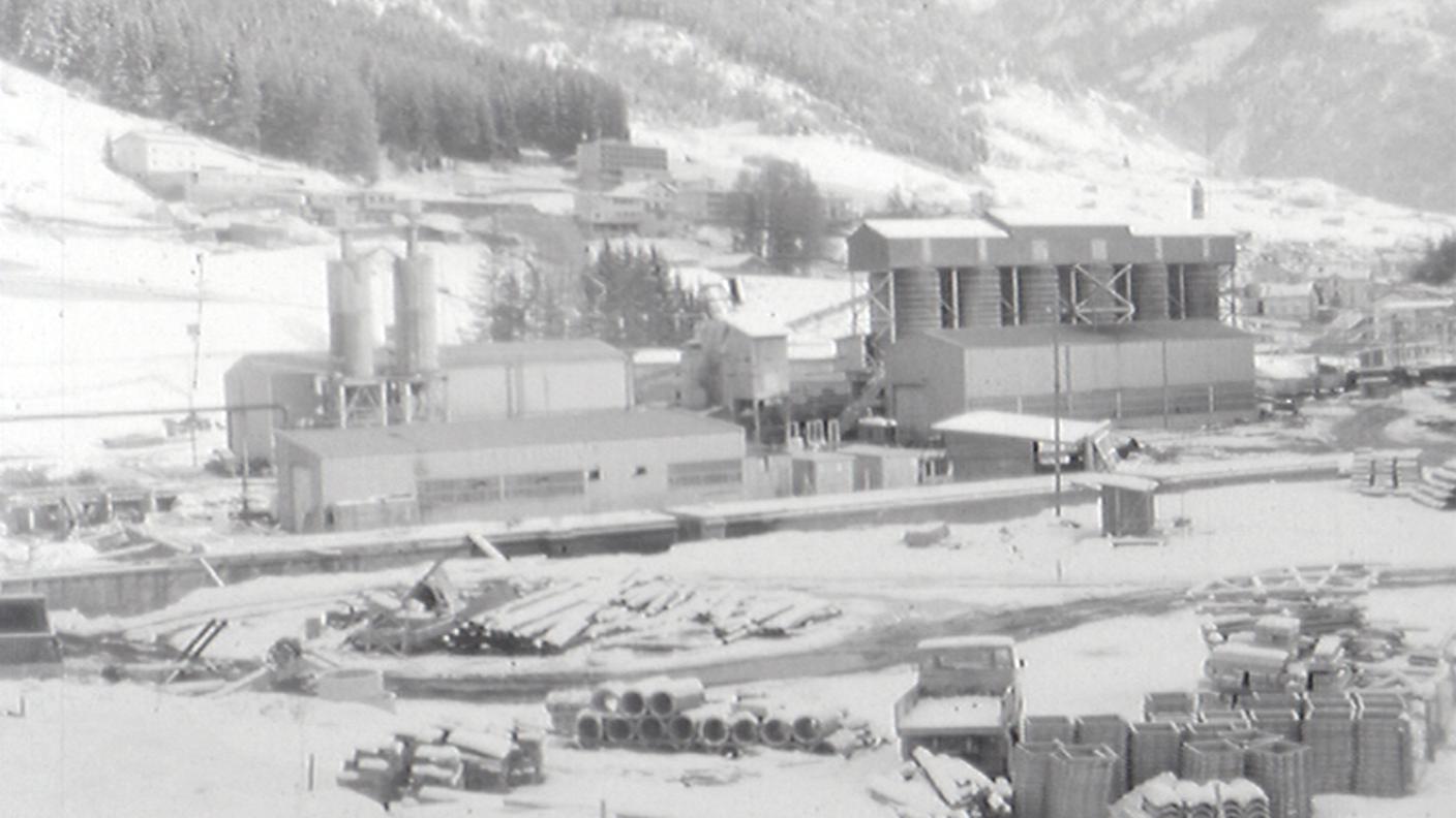 I cantieri del San Gottardo nel 1975