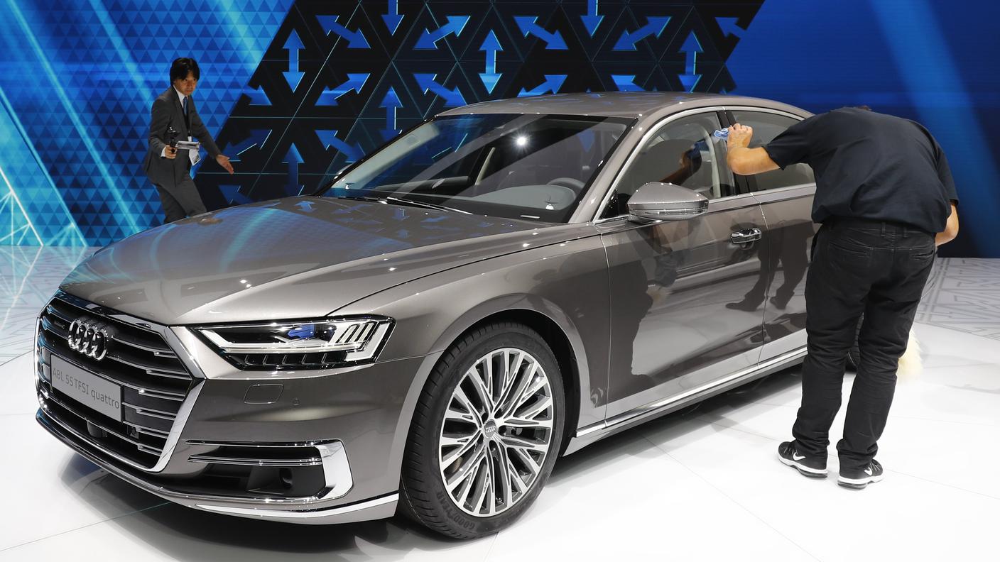 L'Audi A8 è la prima auto di serie dagli elevati contenuti per la guida autonoma