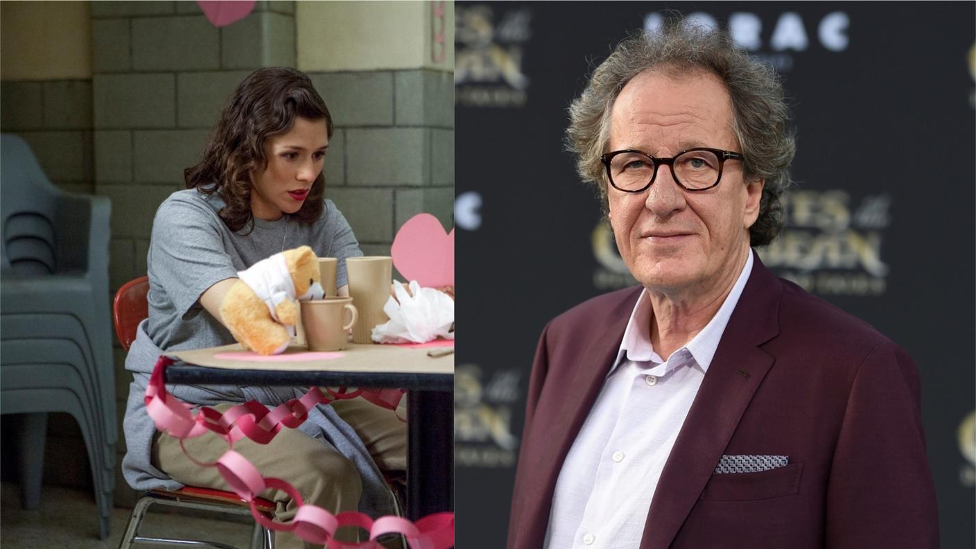 Yael Stone e Geoffrey Rush