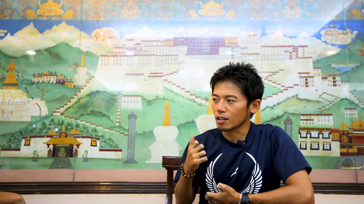 Nobokazu Kuriki ha perso nove dita durante un'impresa nel 2012