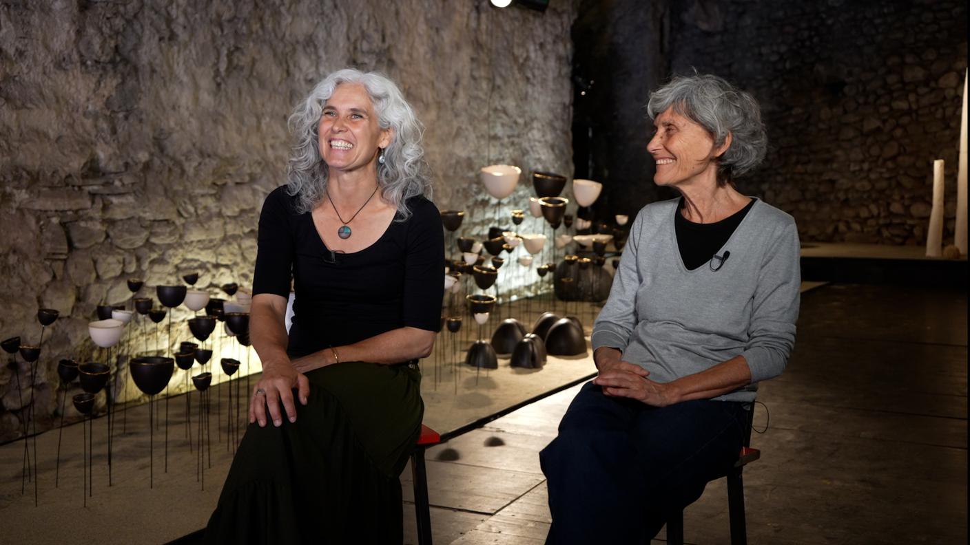 Simona Bellini, artista e Silvia Lucart, architetto