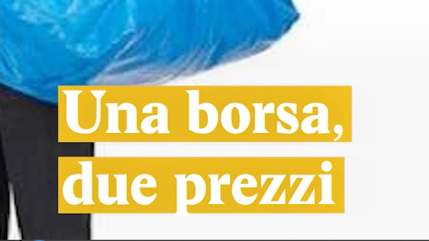 Una borsa, due prezzi