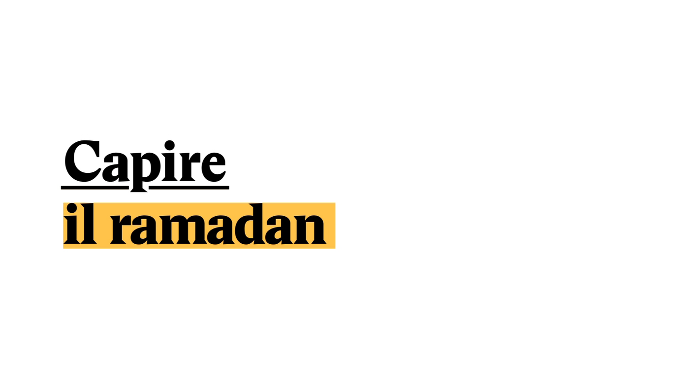 Capire il ramadan