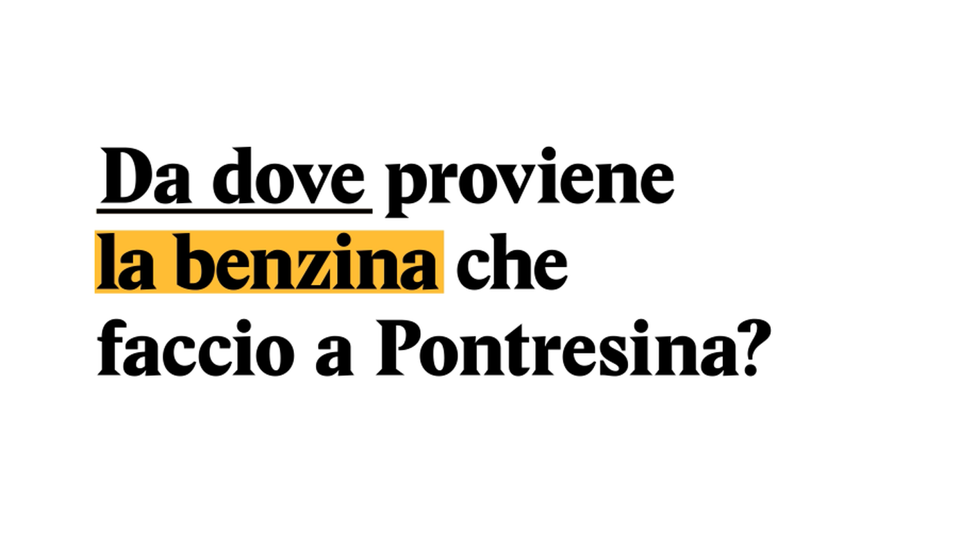Il tragitto del petrolio