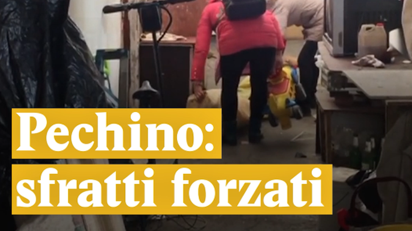 Pechino, sfratti forzati