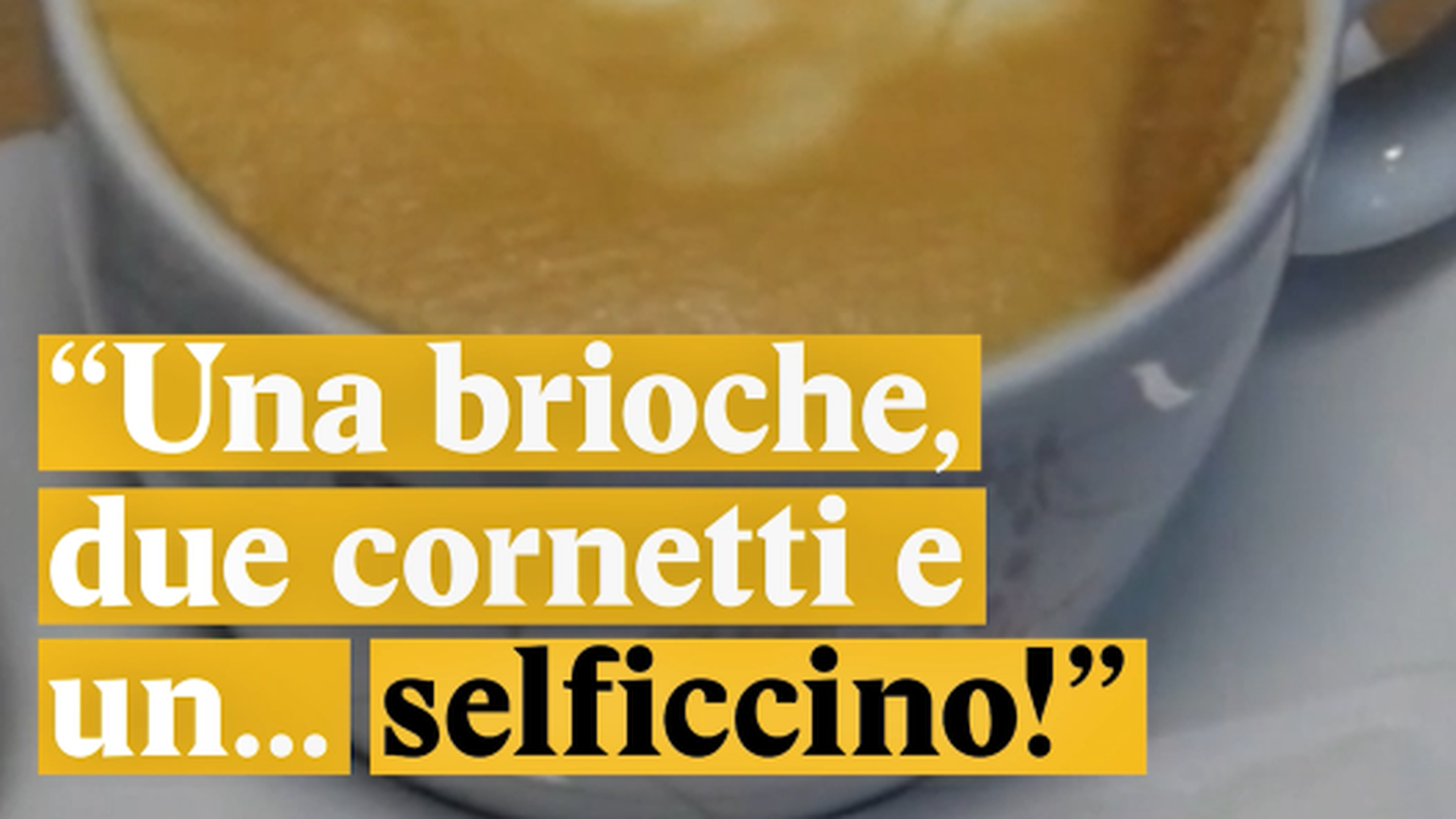 "Un selficcino, per favore!"